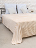 Плед Нежность полоска 180х200 Велсофт Beige